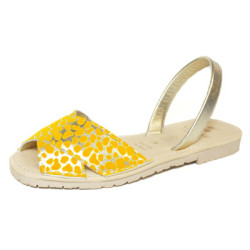 Comprar abarcas menorquinas para mujer neon naranja | Guelmi Shoes